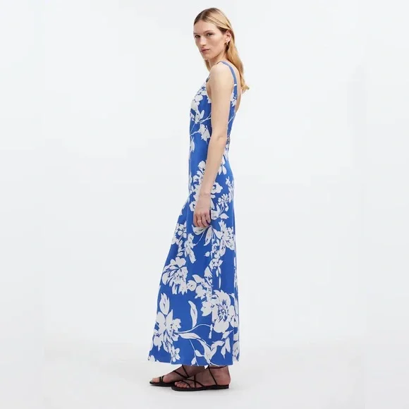 Madewell Tank Midi Dress in Floral - Picture 2 of 6